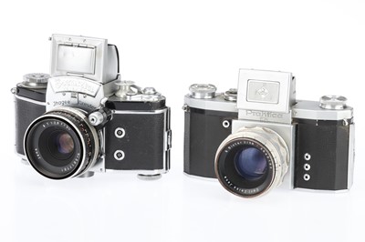 Lot 93 - An Ihagee Exakta Varex IIa and a KW Praktica FX SLR Cameras
