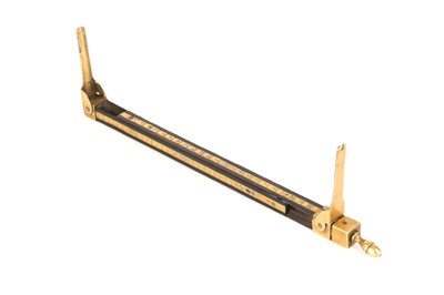 Lot 97 - A Brass & Ebony Foot Measure