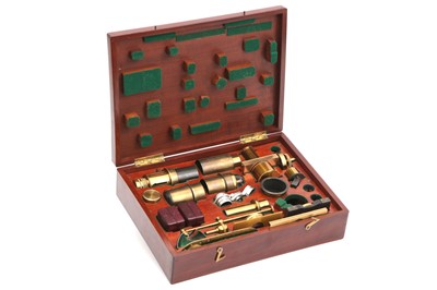 Lot 1 - An Exceptionally Fine Powell & Lealand "No. 1" Compound Monocular/Binocular Microscope Outfit