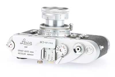 Lot 1 - A Leitz Wetzlar Leica M3 35mm Rangefinder Camera
