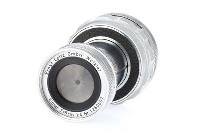 Lot 17 - A Leitz Wetzlar Elmar f/4 90mm Collapsible Lens