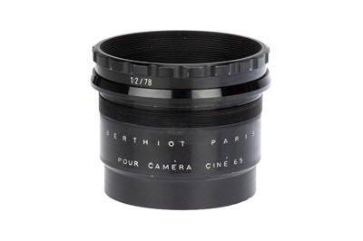 Lot 227 - A Lens Engraved 'Som Berthiot Paris Flor' f/2 78mm Camera Lens
