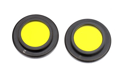 Lot 41 - Two Early Leica No.2 Slip-On Yellow Filter