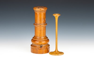 Lot 91 - Pear Wood Stethoscope & Case
