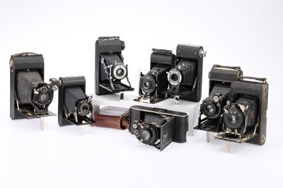Lot 432 - A Selection of Eight Folding Cameras