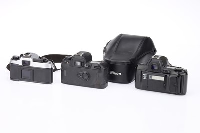 Lot 61 - A Selection of Nikon 35mm SLR Cameras
