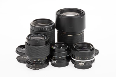 Lot 30 - A Nikon Nikkor f/2.8 35mm Lens and Other Lenses