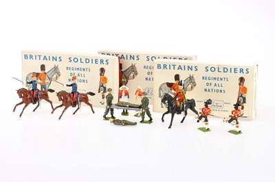 Lot 981 - Britains boxed 1/2 sets comprising 2126 The Black Watch, 2132 RAMC and 2138 French Tirailleurs