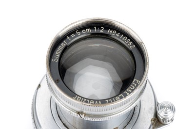 Lot 21 - A Leitz Summar Tropical f/2 50mm Collapsible Camera Lens