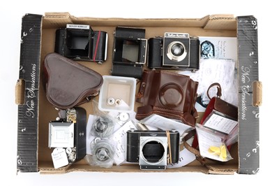 Lot 96 - A Tray of Dismantled Reflex Korelle SLR Bodies