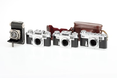 Lot 27 - Zeiss Ikon Contax and Kiev 35mm Rangefinder Bodies