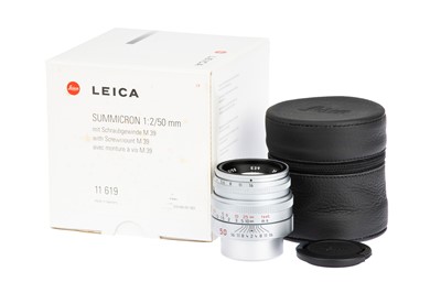Lot 24 - A Leitz Summicron f/2 50mm Lens