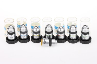 Lot 379 - 8 Olympus Microscope Objectives, DPlan