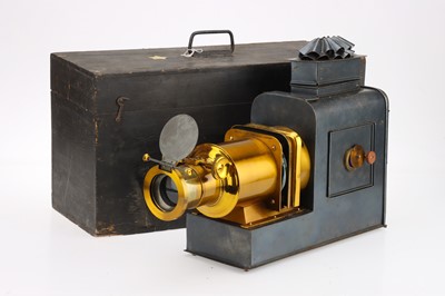 Lot 573 - Walter Tyler Tinplate & Brass Magic Lantern