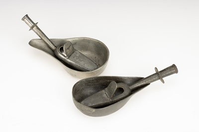 Lot 76 - A Group of Antique Pewter Medical Items