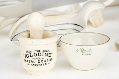 Lot 77 - A Group of Antique Ceramic Medical Items