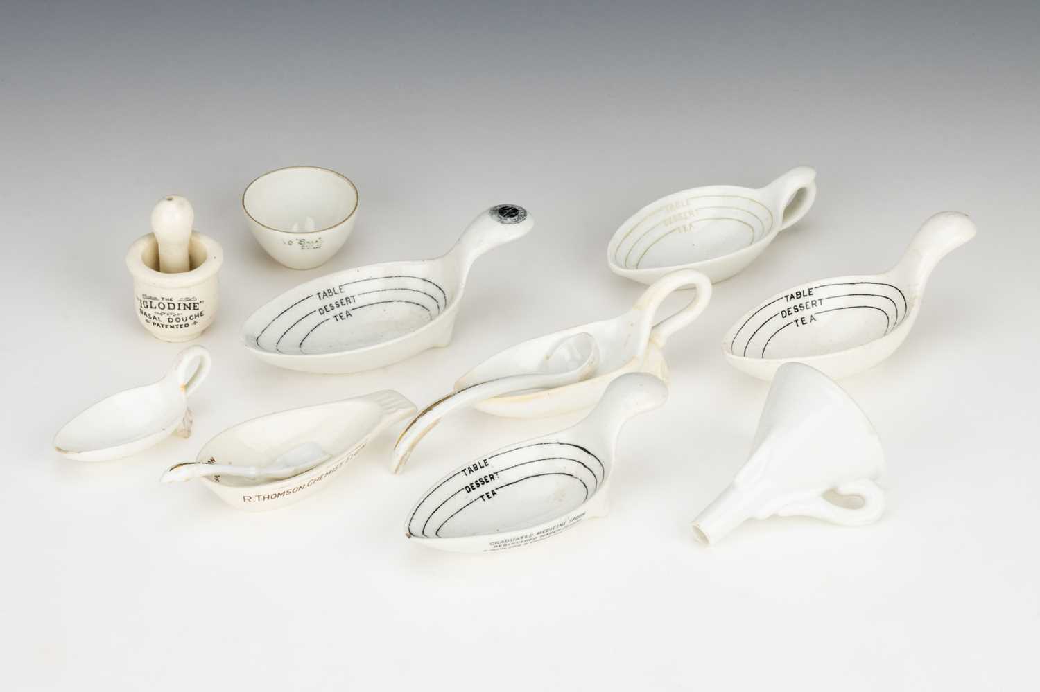 Lot 77 - A Group of Antique Ceramic Medical Items
