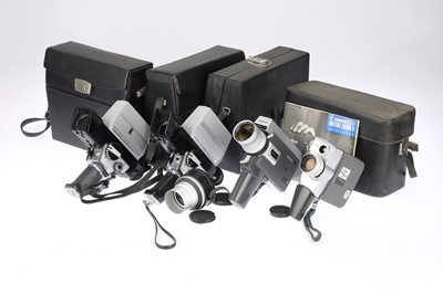 Lot 549 - A Group of Canon and Bolex Cine Movie Cameras