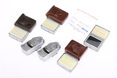 Lot 63 - Two Leitz Leica-Meter MC Light Meter Units