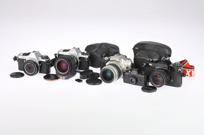 Lot 249 - A Selection of Pentax SLR Cameras