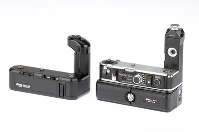 Lot 436 - Two Nikon 35mm SLR Camera Motor Drives