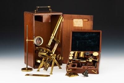 Lot 94 - An Important Original Form of Powell & Leyland’s ‘New Microscope’ Dated 1843