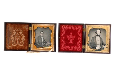 Lot 8 - Daguerreotypes Half Portrait of Gentlemen, in Union Cases