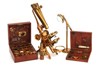 Lot 3 - An exceptionally fine and rare Swift & Son’s Presentation Binocular Microscope