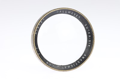 Lot 345 - A Dallmeyer Super-Six Anastigmat  f/1.9 6in. Lens Front Element