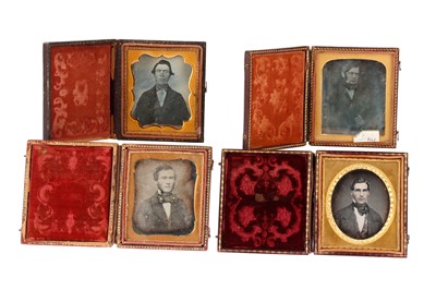 Lot 11 - 4 Sixth Plate Daguerreotypes of Gentlemen