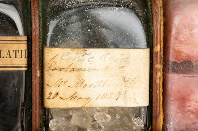 Lot 10 - An Inlaid Brass & Mahogany Domestic Medicine Chest