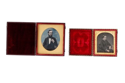 Lot 2 - Quarter Plate Tinted Daguerreotype of a Gentleman