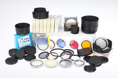 Lot 432 - A Selection of Camera Filters, Caps, & Hoods