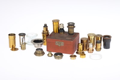 Lot 614 - Small Collection of Brass Microscope Lenses