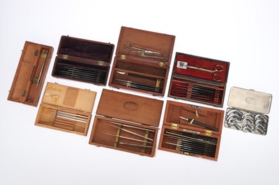 Lot 658 - A Collection of Dissection & Minor Surgery Sets