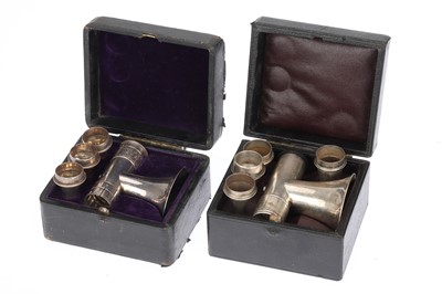 Lot 677 - 2 cased Brunton Type Auriscopes