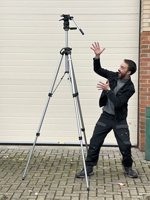 Lot 490 - A Manfrotto 75 Tripod with #138 Tripod Head