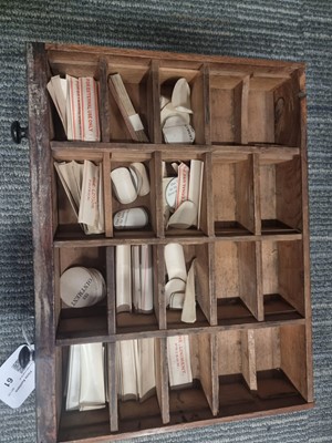 Lot 61 - An Apothecaries Cabinet of Bottle Labels