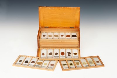 Lot 119 - A Small Cabinet of Geological Microscope Slides