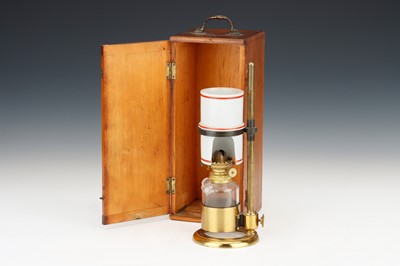 Lot 116 - Microscope Oil Lamp by Watson & Sons