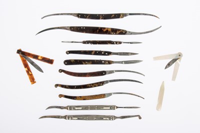 Lot 64 - A Collection of Folding Bistoury Knives, & Lancets