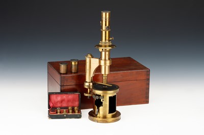 Lot 105 - A French Drum Microscope By Nachet