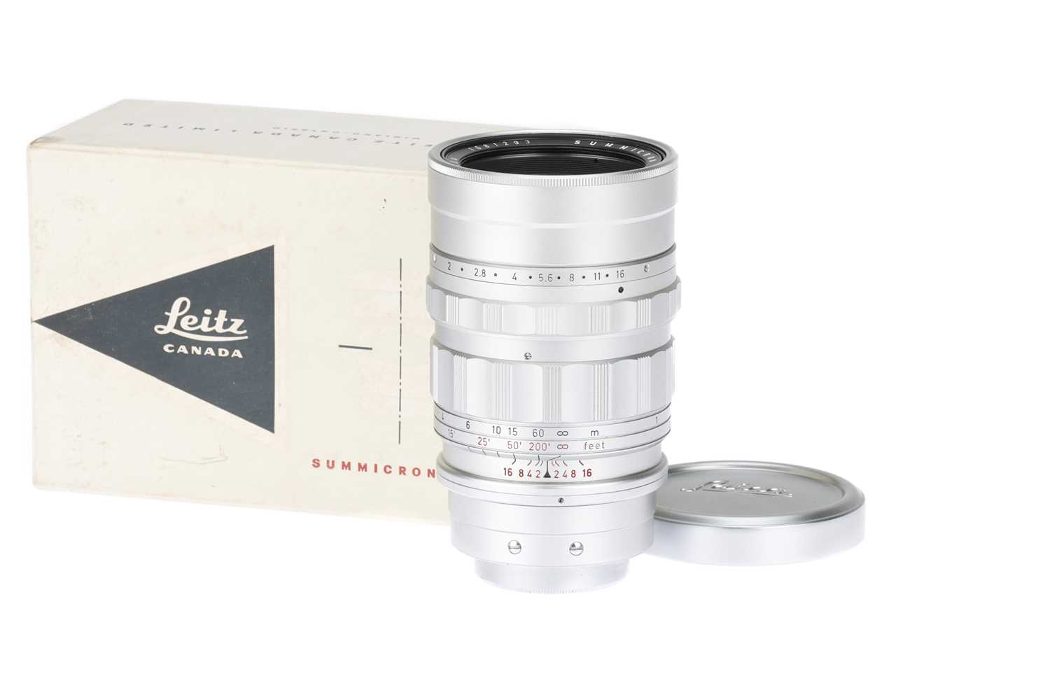 Lot 28 - A Leitz Canada Summicron f/2 90mm Lens