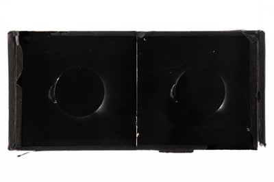 Lot 133 - Stereo Diaposotive Image of the 1919 Eclipse Used to Prove Einstein's Theory of Relativity