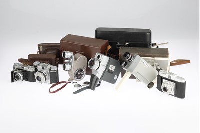 Lot 19 - A Leicina 8S 8mm Camera and Other Cine Cameras