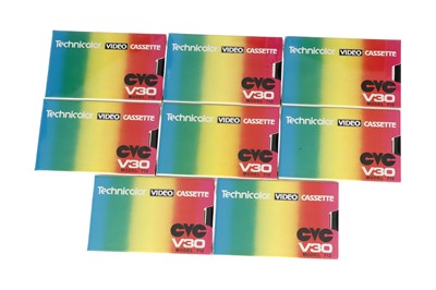 Lot 436 - A Selection of 8 Sealed Technicolor Video Cassette CVC Tapes