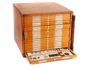 Lot 42 - A Large Cabinet of Microscope Slides
