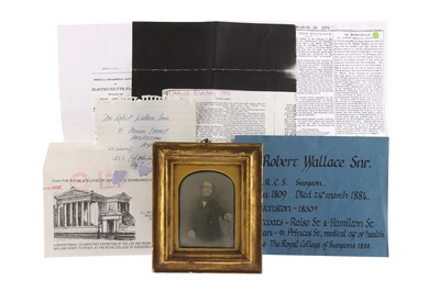 Lot 3 - Daguerreotype Dr. Robert Wallace Snr, Surgeon.