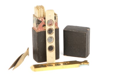Lot 59 - An early set of Bone Microscope Slides in a Case