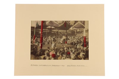 Lot 52 - Japan. Sumo Wrestling, Albumen Print